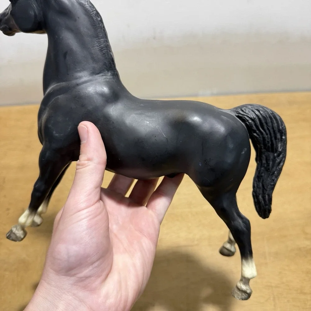 Vintage Breyer Morgan Stallion #48 Black Stretch Model Horse Traditional Cm